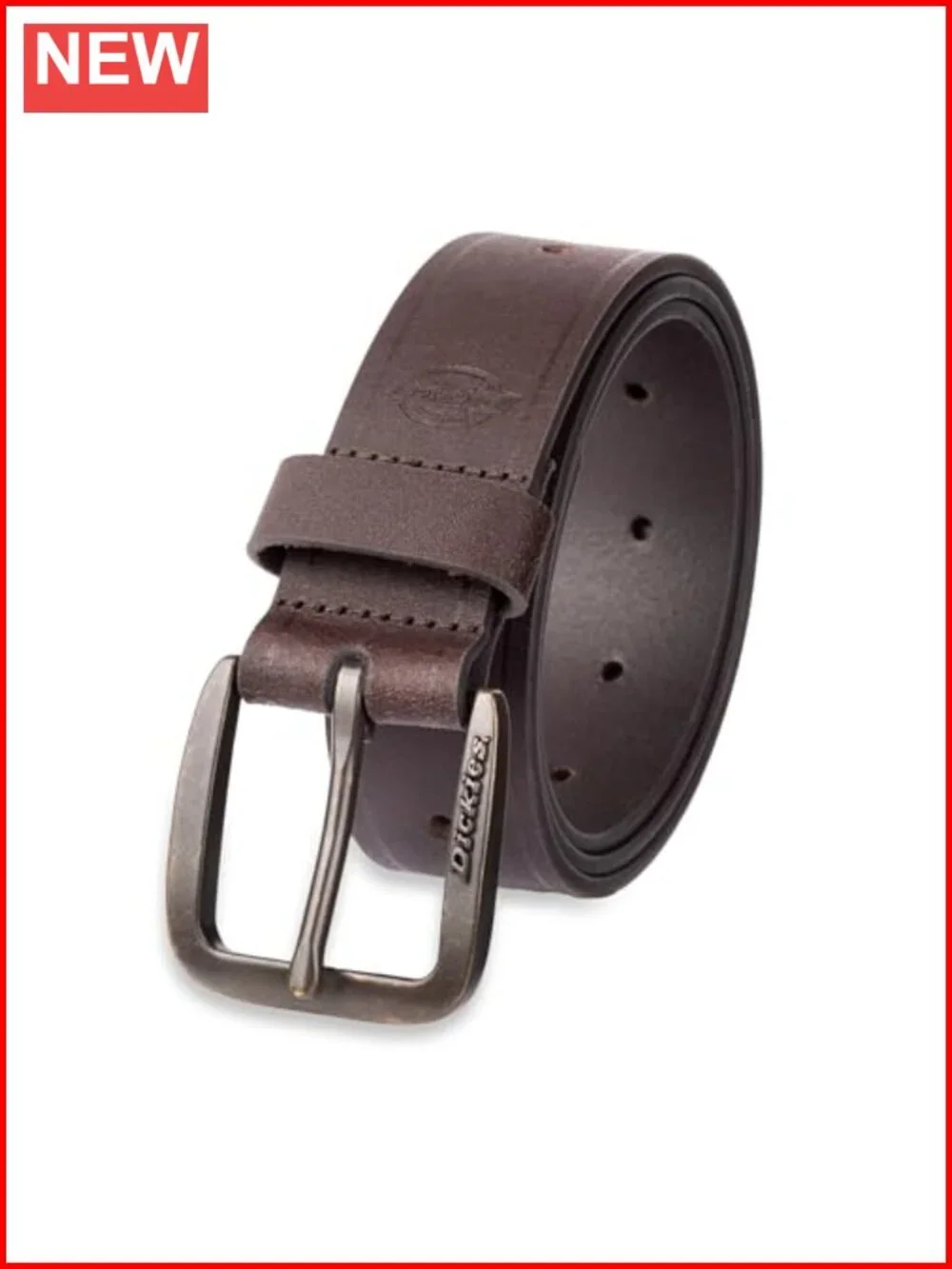 Men's Leather Heavyweight Work Belt with Prong Buckle Fully Adjustable